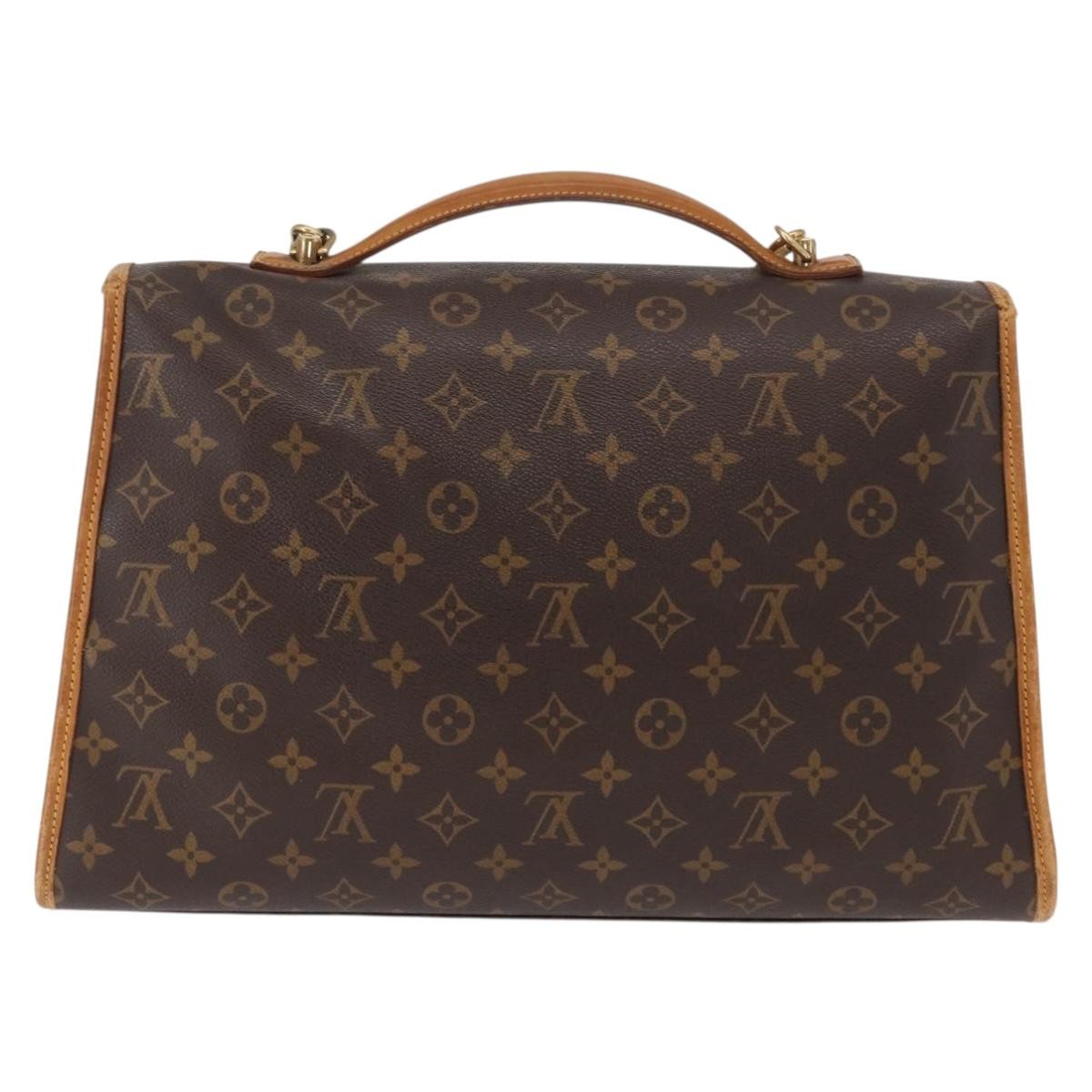 Louis Vuitton Beverly Briefcase Monogram Canvas Brown Canvas Briefcase Bag (Pre-Owned)
