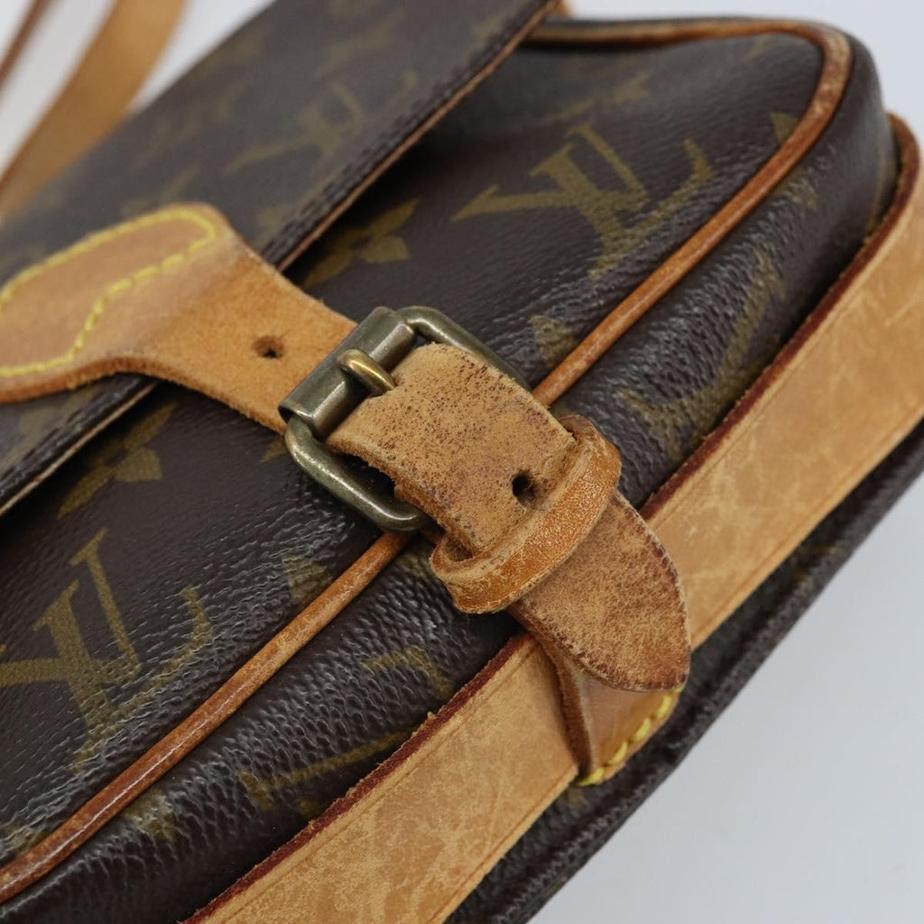 Louis Vuitton Cartouchiere Handbag Monogram Canvas Brown Canvas Shoulder Bag Bag (Pre-Owned)