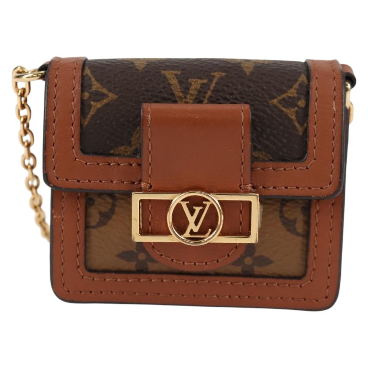 Louis Vuitton Dauphine Shoulder Bag Reverse Monogram Canvas Brown Canvas Clutche & Pouche Bag (Pre-Owned)