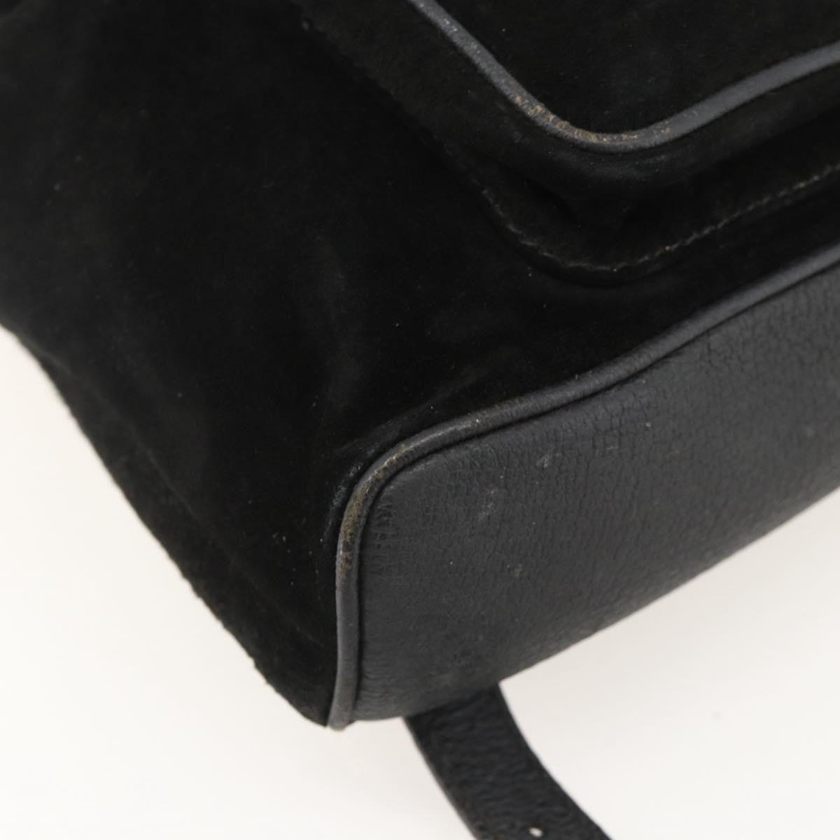 Gucci Gucci Bamboo Backpack Daim Black Denim_Jeans Backpack Bag (Pre-Owned)