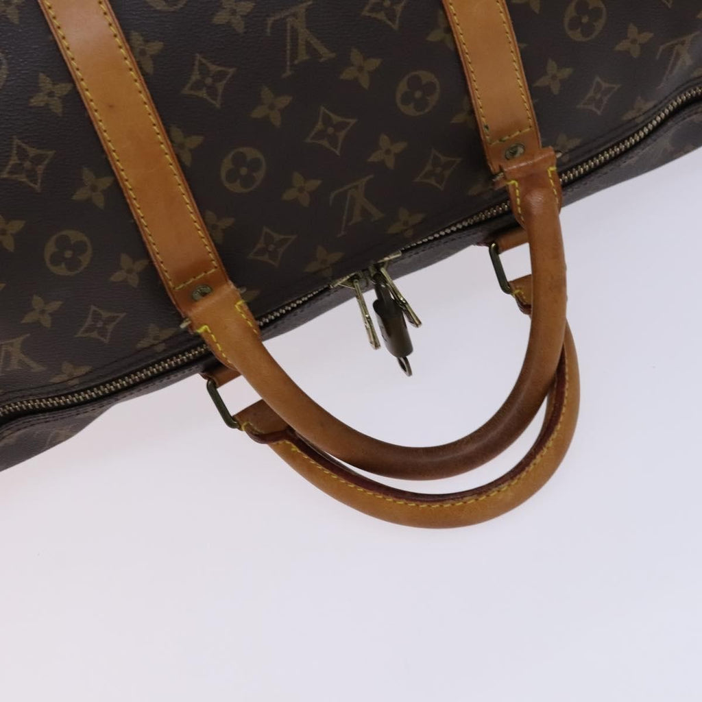 Louis Vuitton Keepall Bag Monogram Canvas Brown Canvas Travel Bag Bag (Pre-Owned)