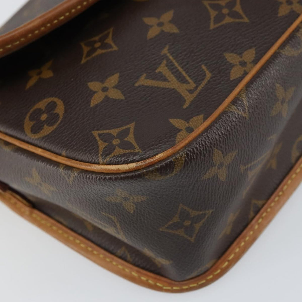 Louis Vuitton Sologne Handbag Monogram Canvas Brown Canvas Shoulder Bag Bag (Pre-Owned)