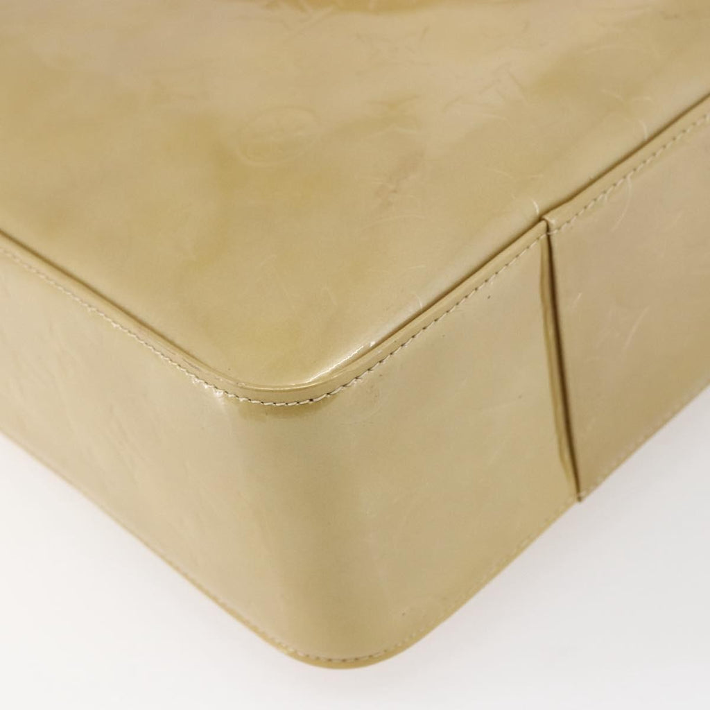 Louis Vuitton Columbus Handbag Monogram Vernis Beige Patent_Leather Tote Bag Bag (Pre-Owned)