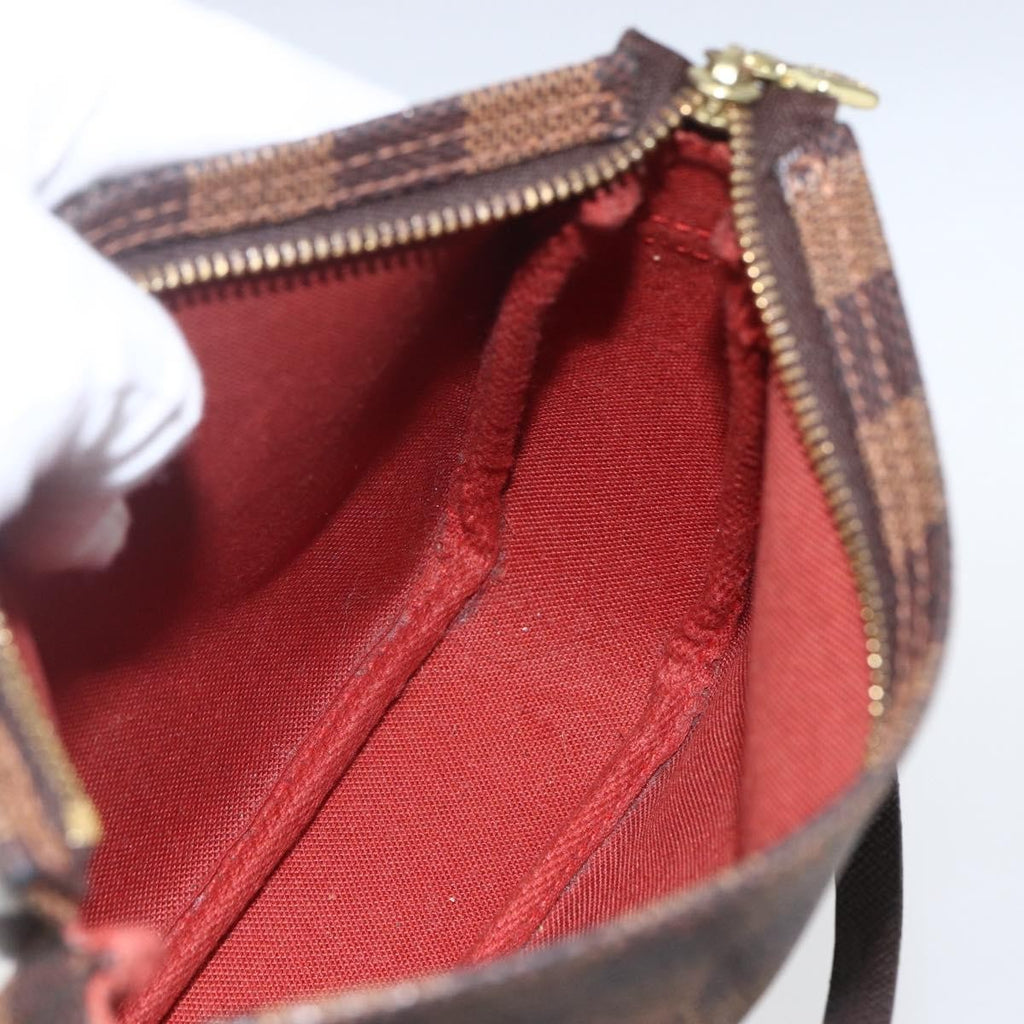 Louis Vuitton Trousse Make Up Bag Damier Brown Canvas Clutche & Pouche Bag (Pre-Owned)