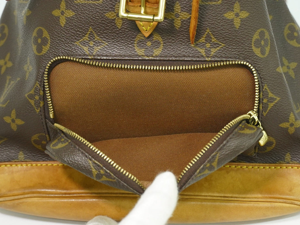 Louis Vuitton Vintage Montsouris Backpack Monogram Canvas Brown Canvas Backpack Bag (Pre-Owned)