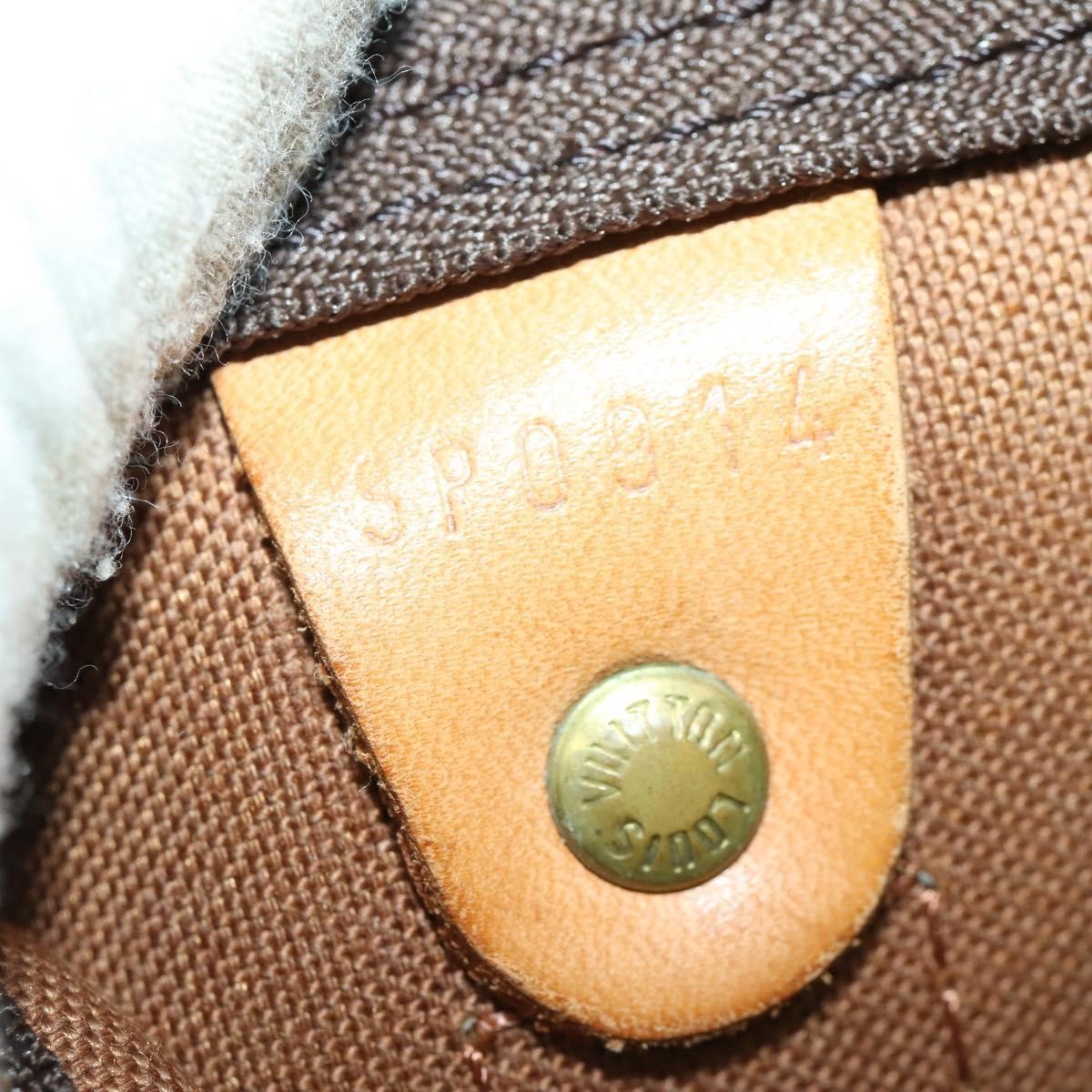 Louis Vuitton Keepall Bag Monogram Canvas Brown Canvas Travel Bag Bag (Pre-Owned)