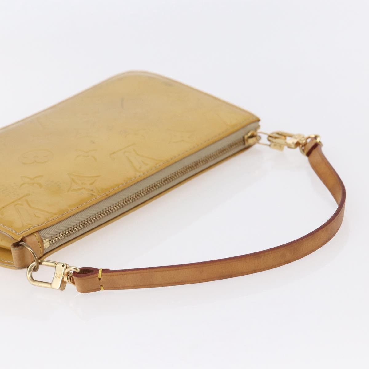 Louis Vuitton Lexington Pochette Monogram Vernis Beige Patent_Leather Clutche & Pouche Bag (Pre-Owned)