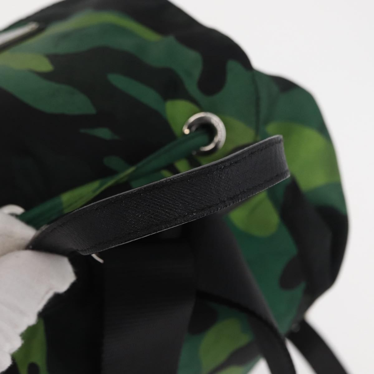 Prada Camouflage Backpack Tessuto Green Nylon Backpack Bag (Pre-Owned)