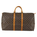 Louis Vuitton Keepall Bag Monogram Canvas Brown Canvas Travel Bag Bag (Pre-Owned)