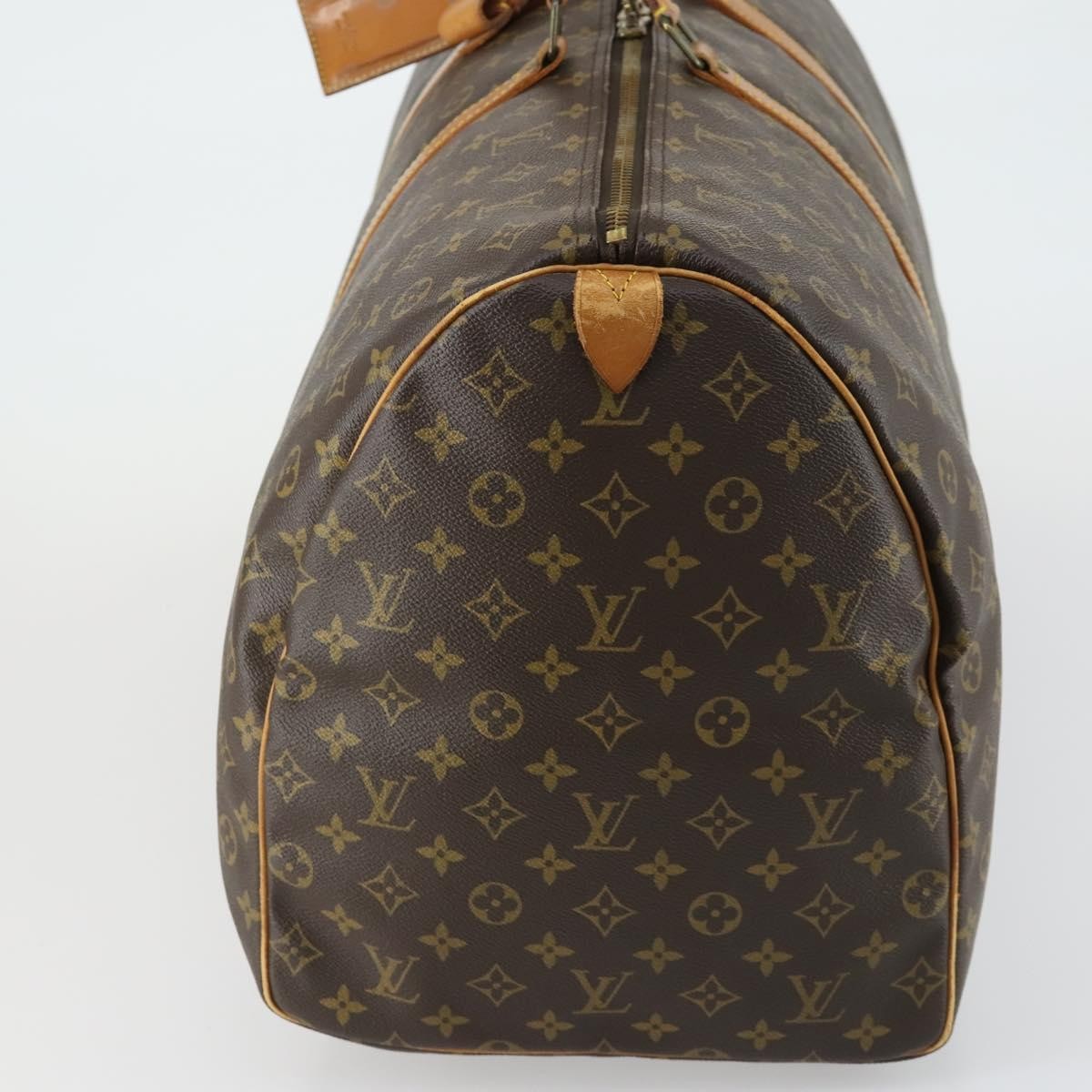 Louis Vuitton Keepall Bag Monogram Canvas Brown Canvas Travel Bag Bag (Pre-Owned)