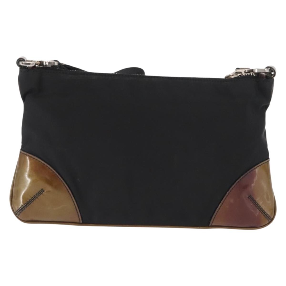 Prada Vintage Shoulder Bag Tessuto Black Nylon Shoulder Bag Bag (Pre-Owned)