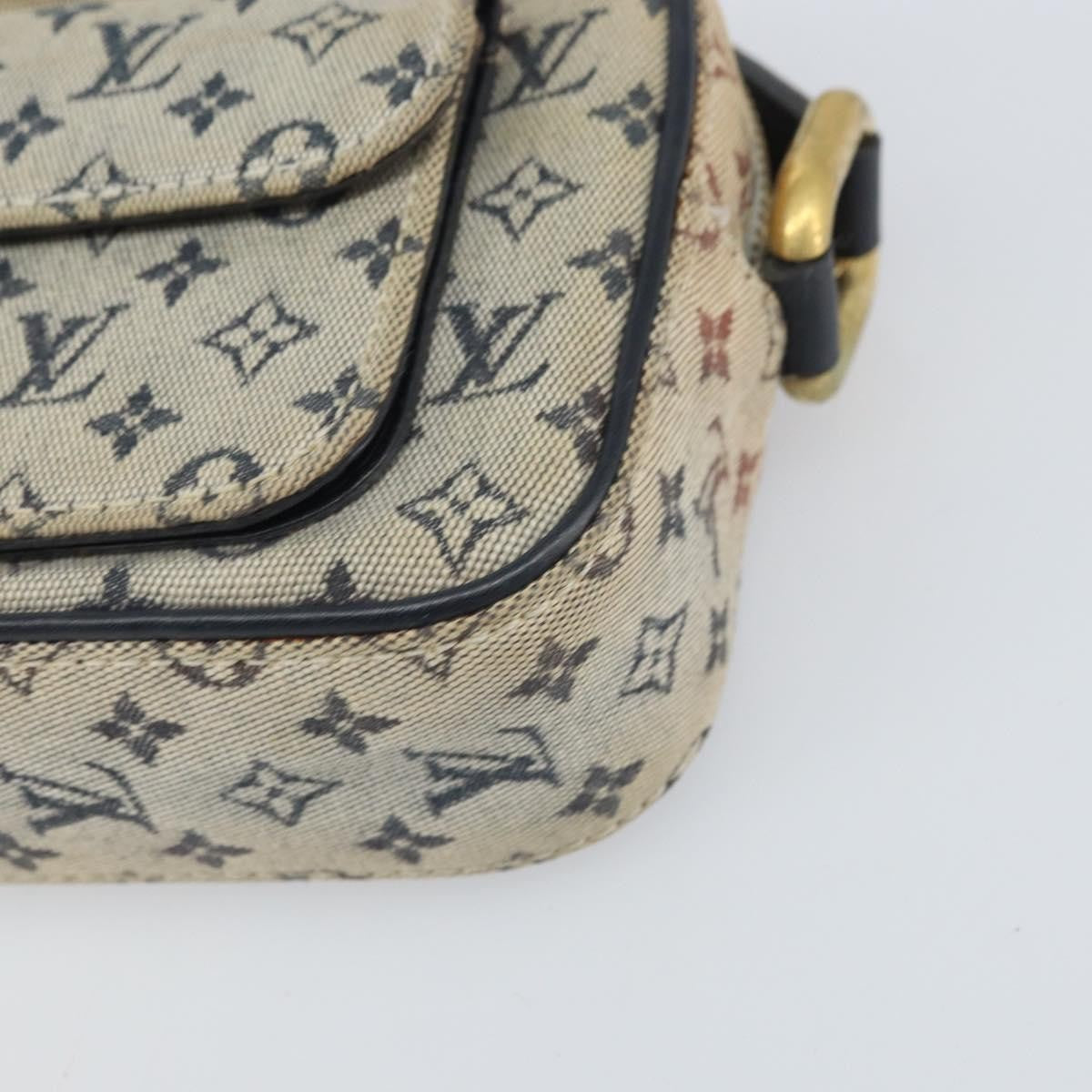 Louis Vuitton Juliette Crossbody Bag Mini Lin Blue Canvas Shoulder Bag Bag (Pre-Owned)