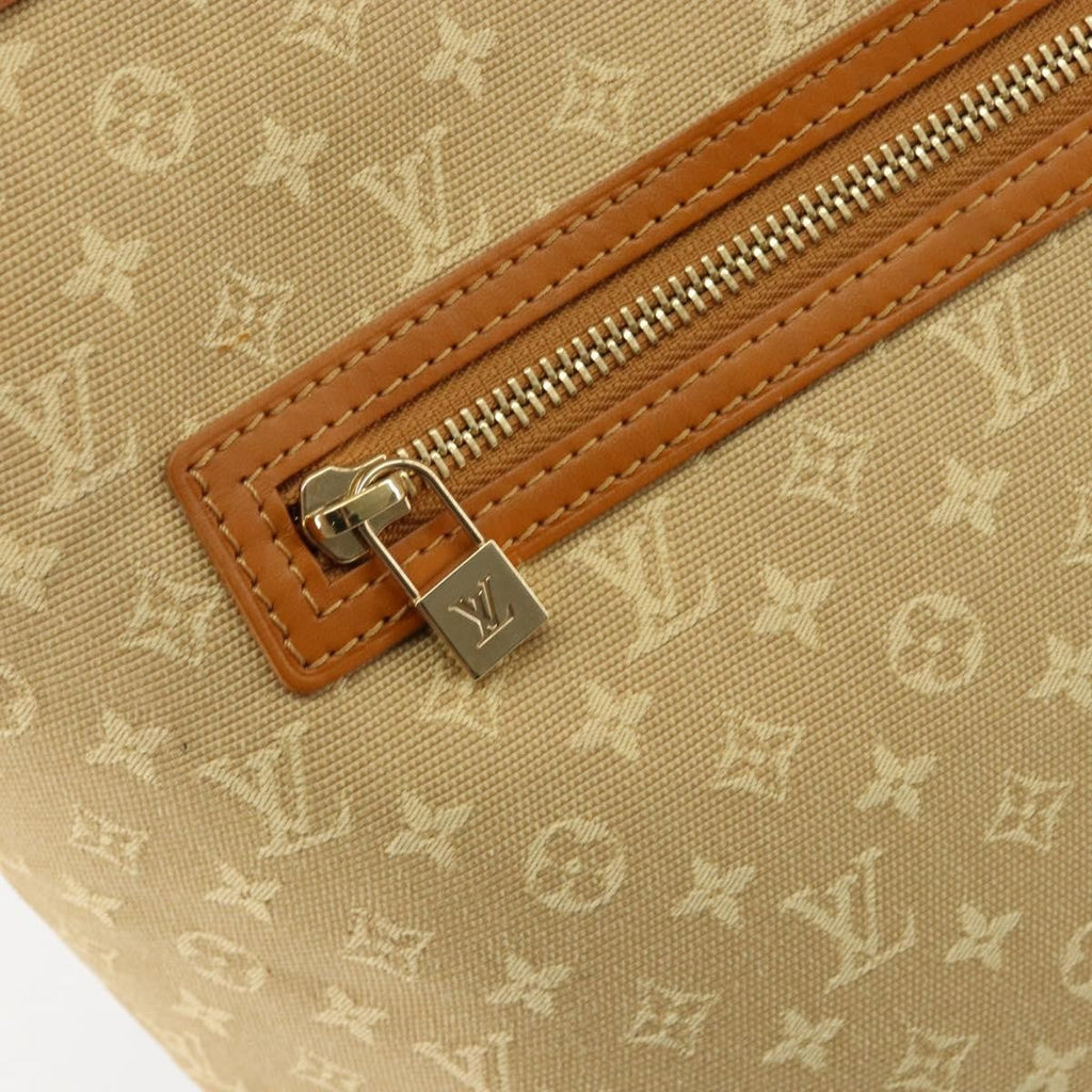 Louis Vuitton Lucille Handbag Mini Lin Beige Canvas Tote Bag Bag (Pre-Owned)