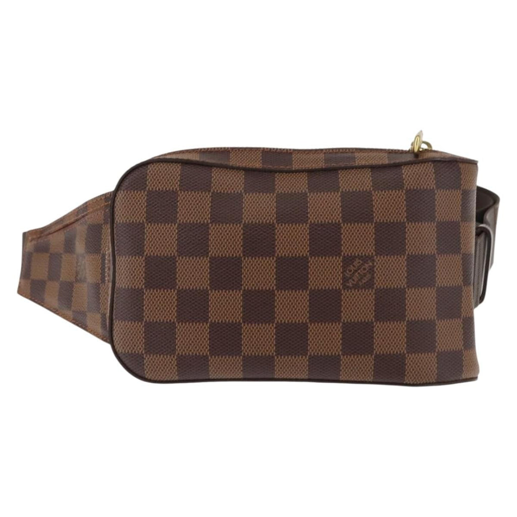 Louis Vuitton Geronimos Waist Bag Damier Brown Canvas Shoulder Bag Bag (Pre-Owned)