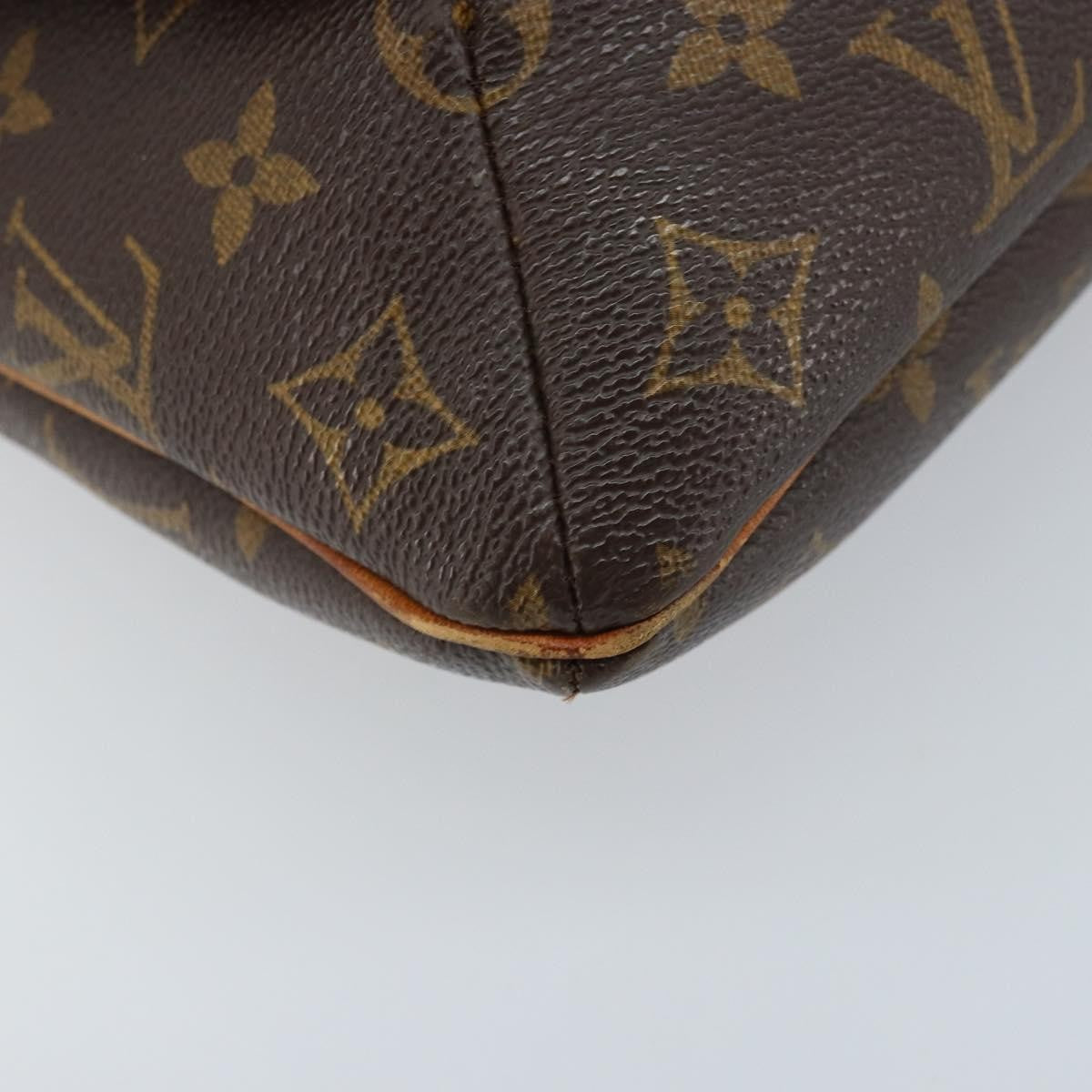 Louis Vuitton Musette Handbag Monogram Canvas Brown Canvas Shoulder Bag Bag (Pre-Owned)