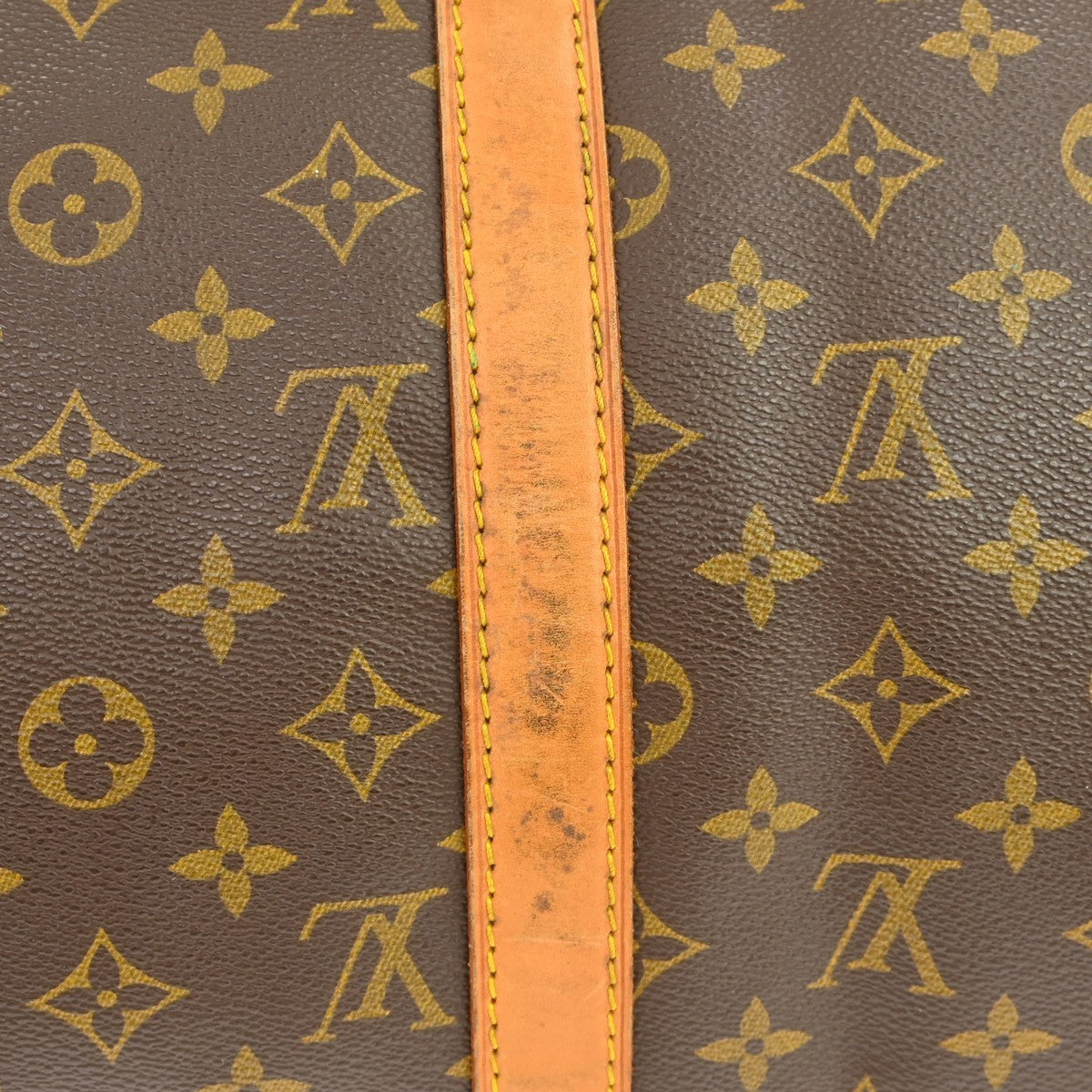 Louis Vuitton Keepall Bag Monogram Canvas Brown Canvas Travel Bag Bag (Pre-Owned)