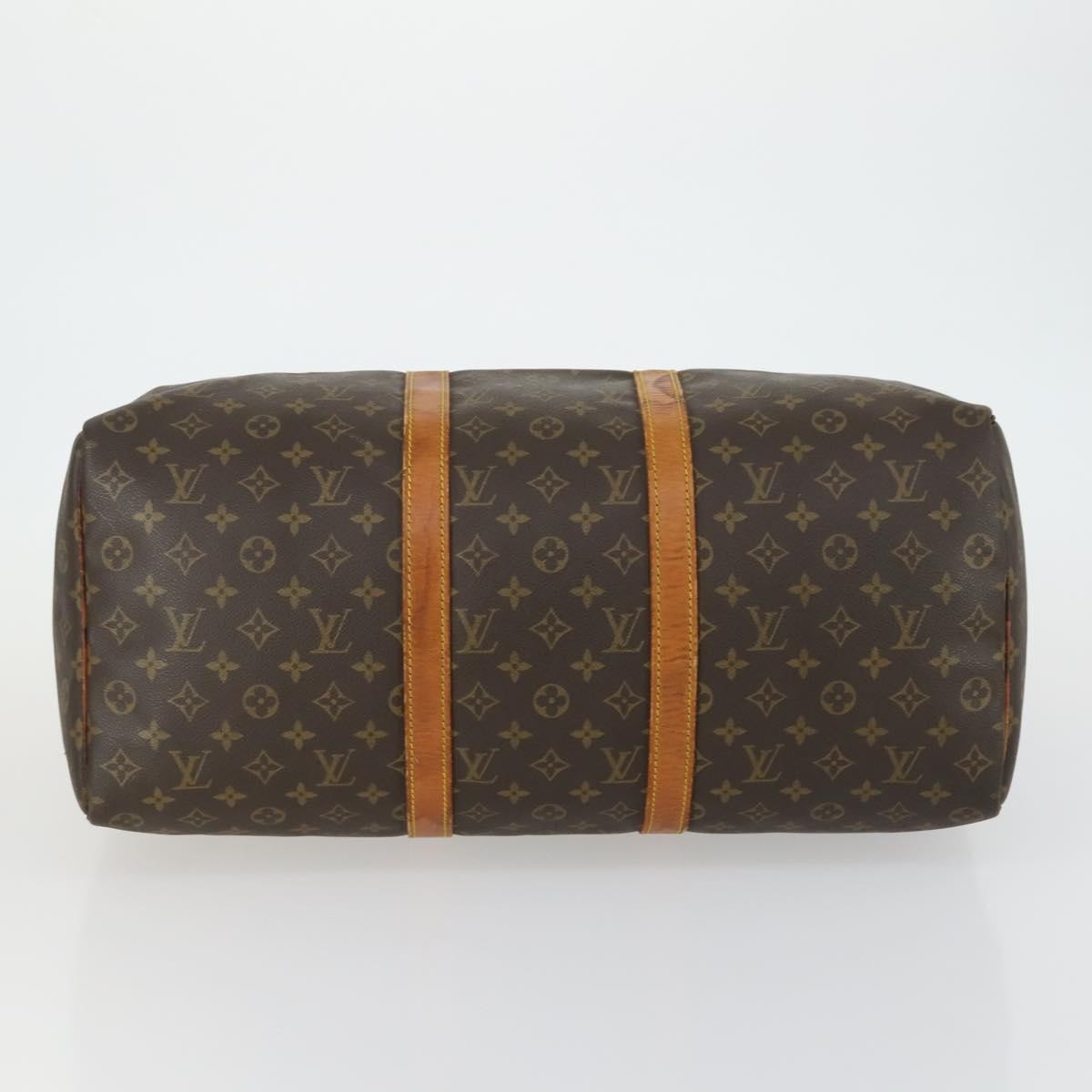 Louis Vuitton Keepall Bag Monogram Canvas Brown Canvas Travel Bag Bag (Pre-Owned)