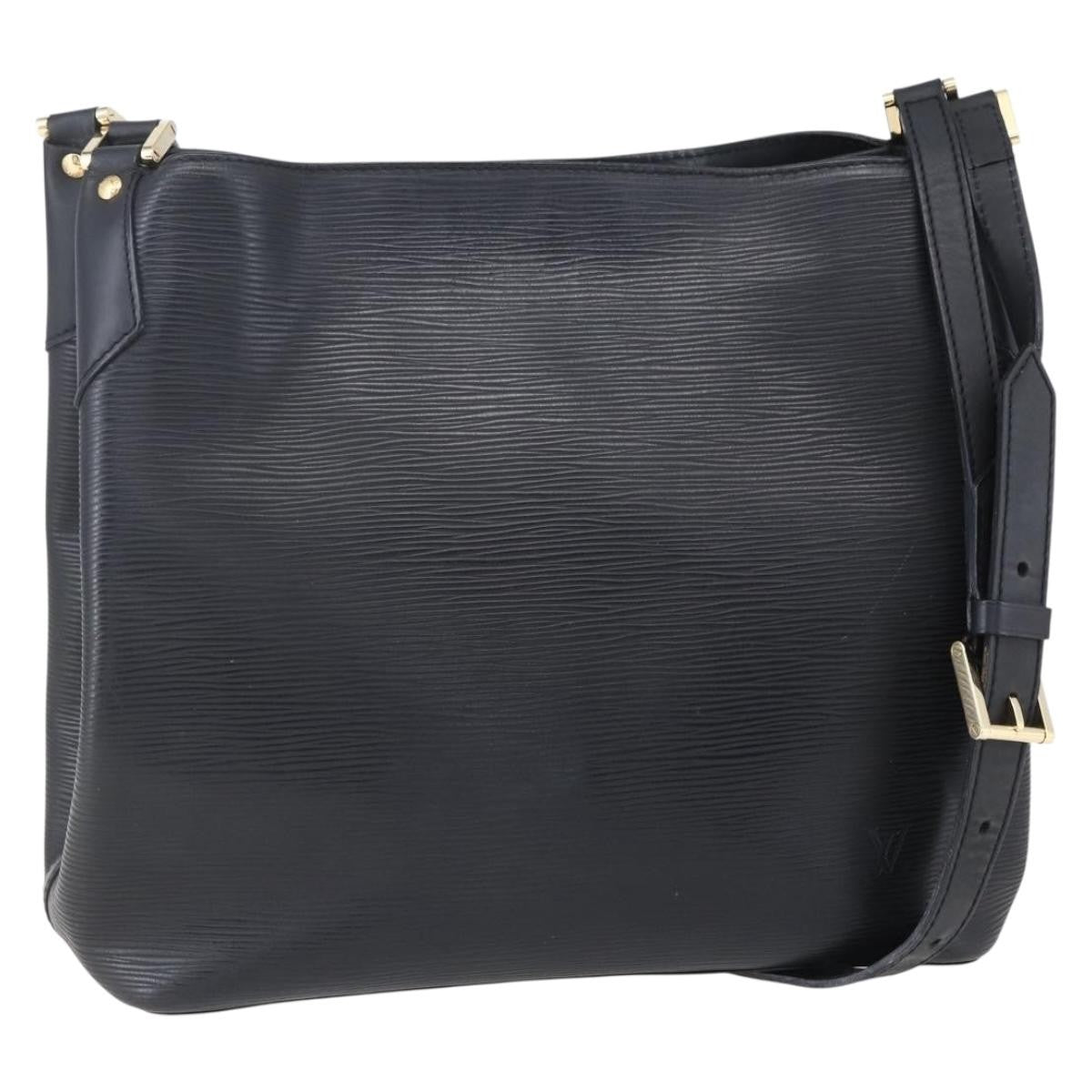 Louis Vuitton Mandara Handbag Epi Leather Black Leather Shoulder Bag Bag (Pre-Owned)