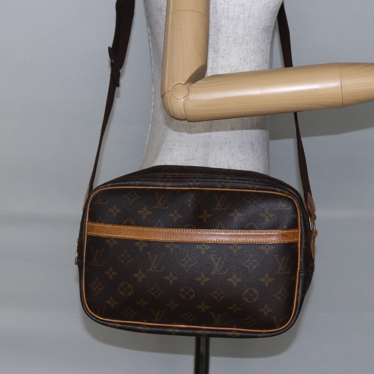 Louis Vuitton Reporter Bag Monogram Canvas Brown Canvas Bag (Pre-Owned)