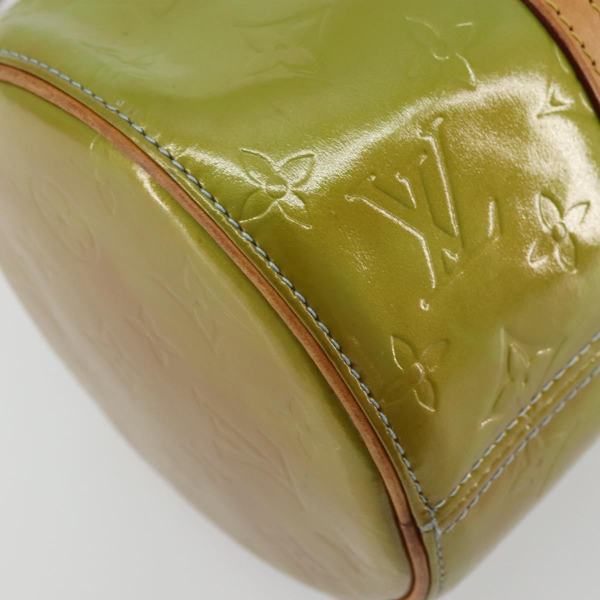 Louis Vuitton Bedford Handbag Monogram Vernis Green Patent_Leather Handbag (Pre-Owned)