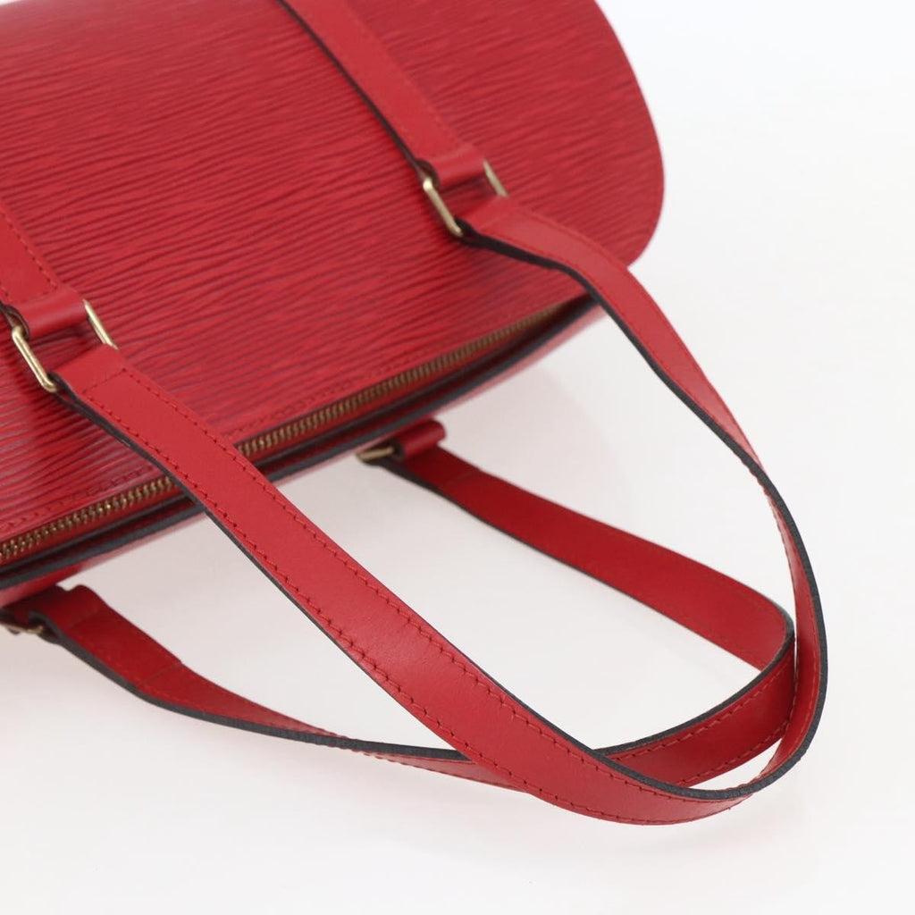 Louis Vuitton Soufflot Handbag Epi Leather Red Leather Shoulder Bag Bag (Pre-Owned)
