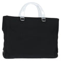 Prada Resin Handle Tote Tessuto Black Nylon Tote Bag Bag (Pre-Owned)