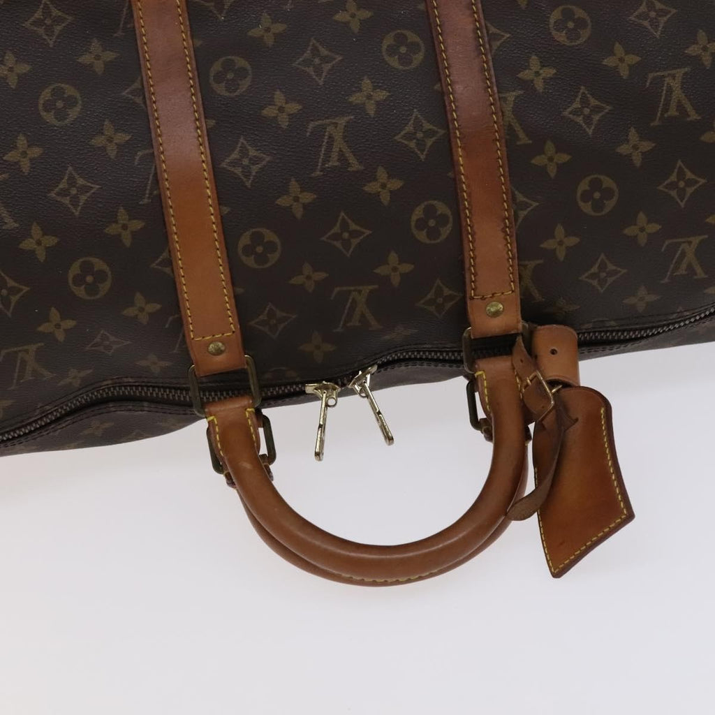 Louis Vuitton Keepall Bag Monogram Canvas Brown Canvas Travel Bag Bag (Pre-Owned)