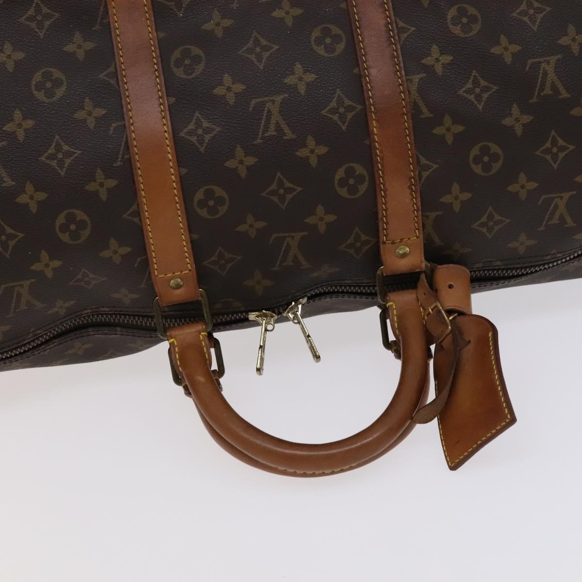Louis Vuitton Keepall Bag Monogram Canvas Brown Canvas Travel Bag Bag (Pre-Owned)