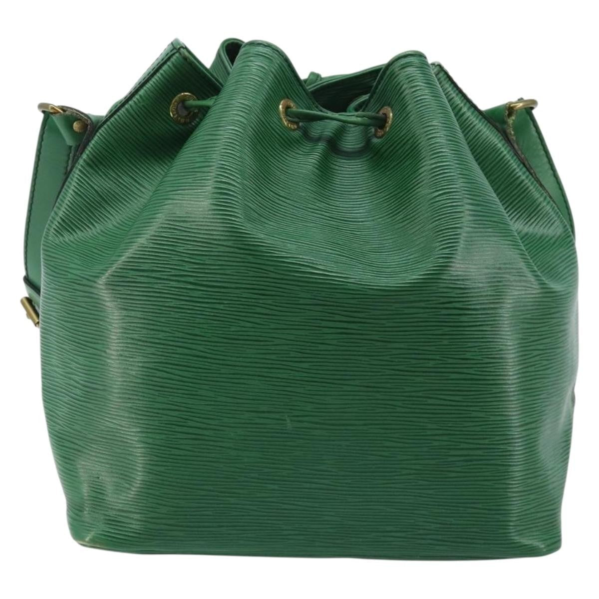 Louis Vuitton Petit Noe Handbag Epi Leather Green Leather Shoulder Bag Bag (Pre-Owned)