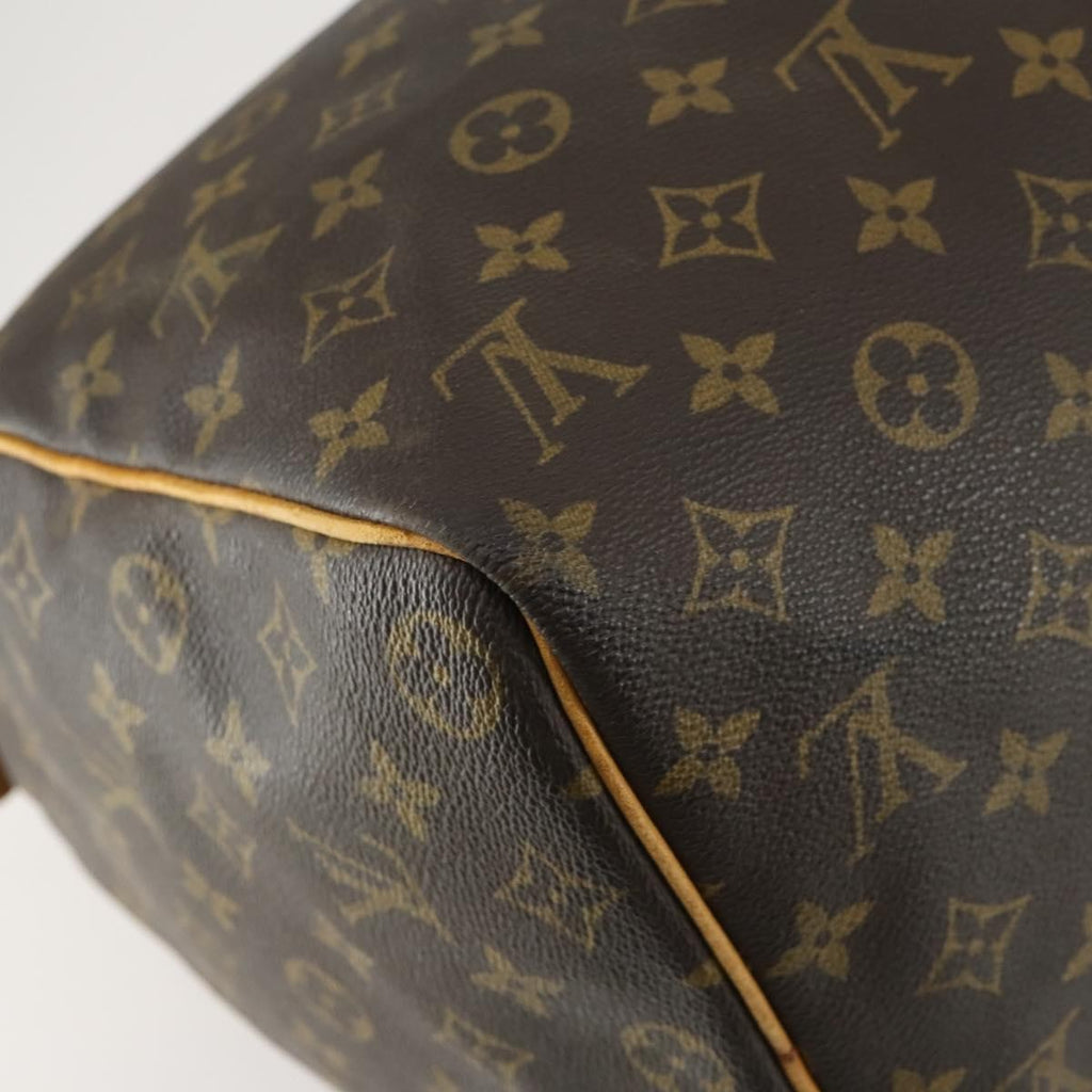 Louis Vuitton Keepall Bag Monogram Canvas Brown Canvas Travel Bag Bag (Pre-Owned)