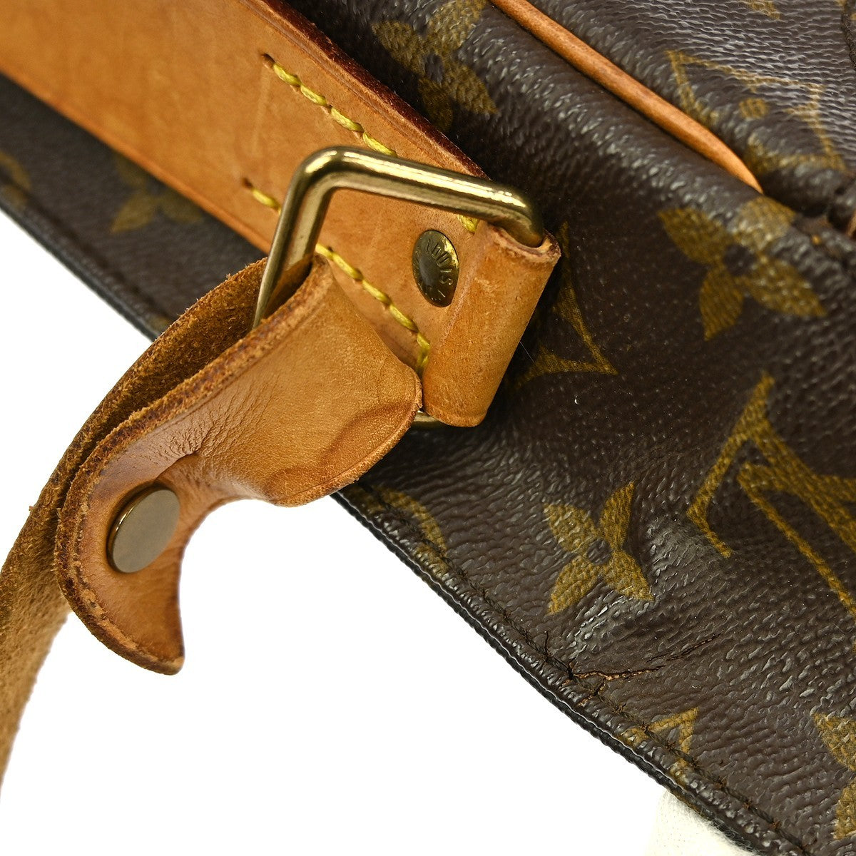 Louis Vuitton Cartouchiere Handbag Monogram Canvas Brown Canvas Shoulder Bag Bag (Pre-Owned)