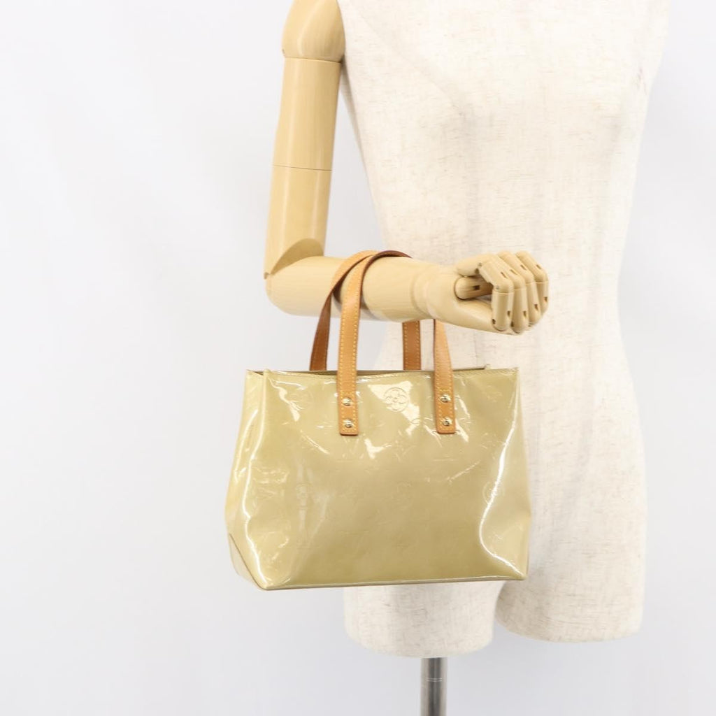 Louis Vuitton Reade Handbag Monogram Vernis Beige Patent_Leather Handbag (Pre-Owned)