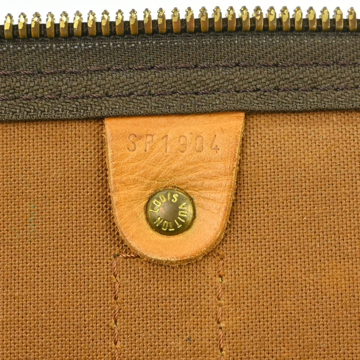 Louis Vuitton Keepall Bag Monogram Canvas Brown Canvas Travel Bag Bag (Pre-Owned)