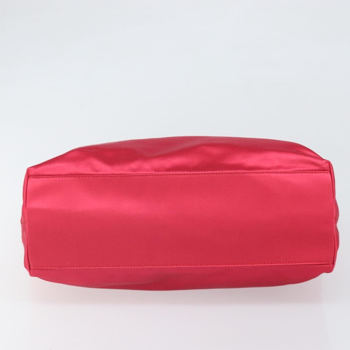 Prada Vintage Handbag Satin Red Satin Handbag (Pre-Owned)