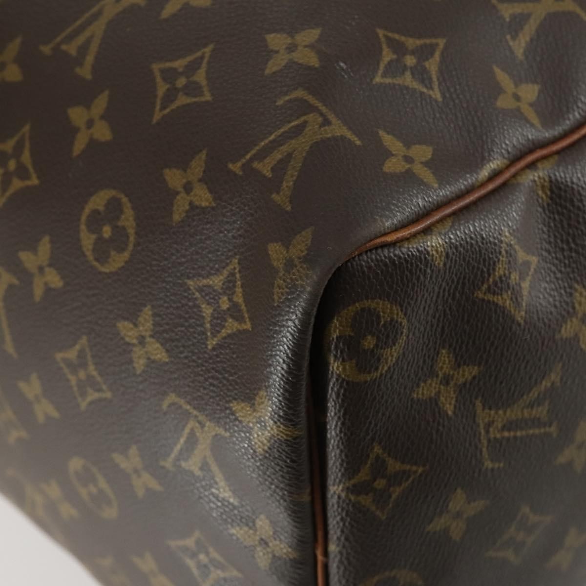 Louis Vuitton Keepall Bag Monogram Canvas Brown Canvas Travel Bag Bag (Pre-Owned)
