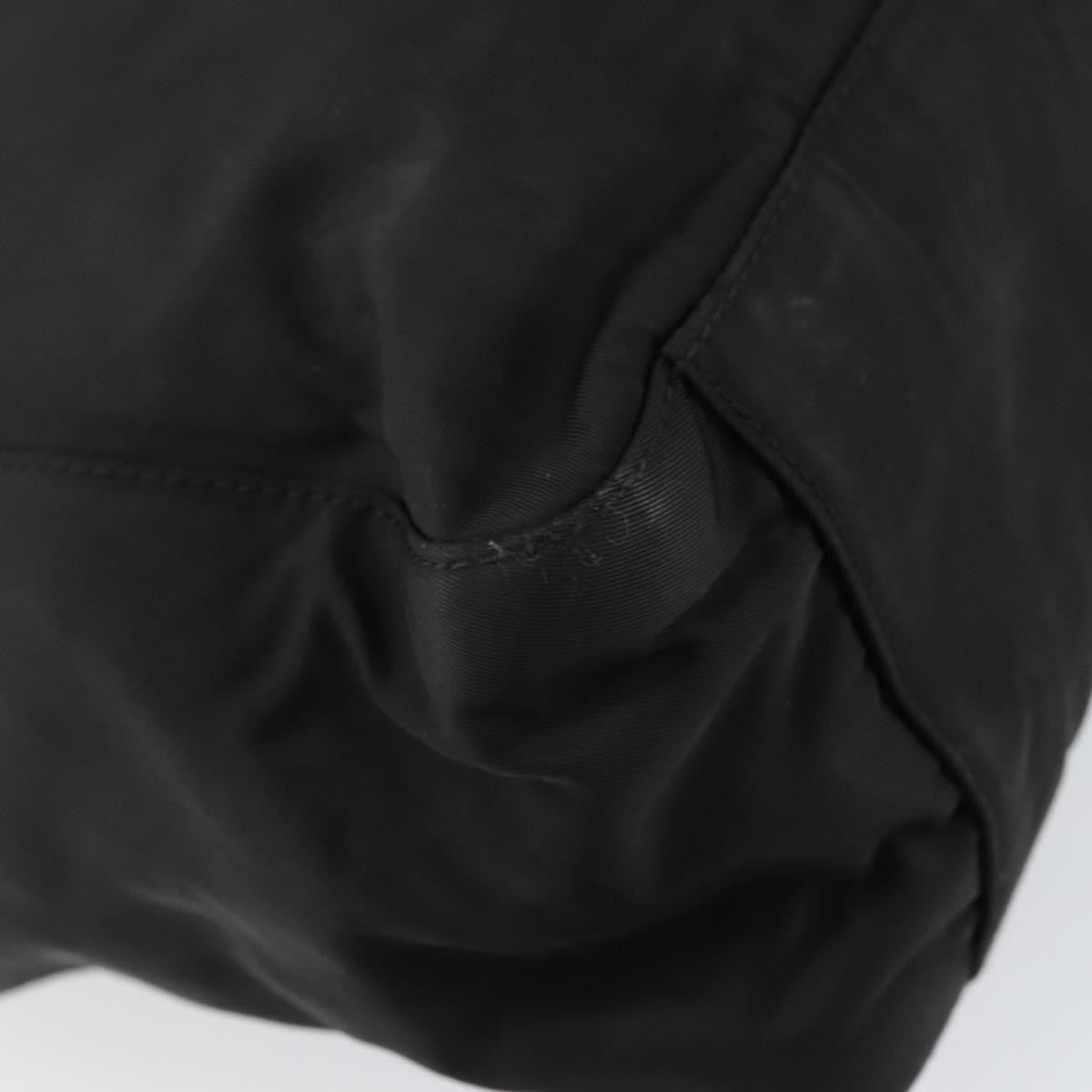 Prada Vintage Tote Tessuto Black Nylon Tote Bag Bag (Pre-Owned)