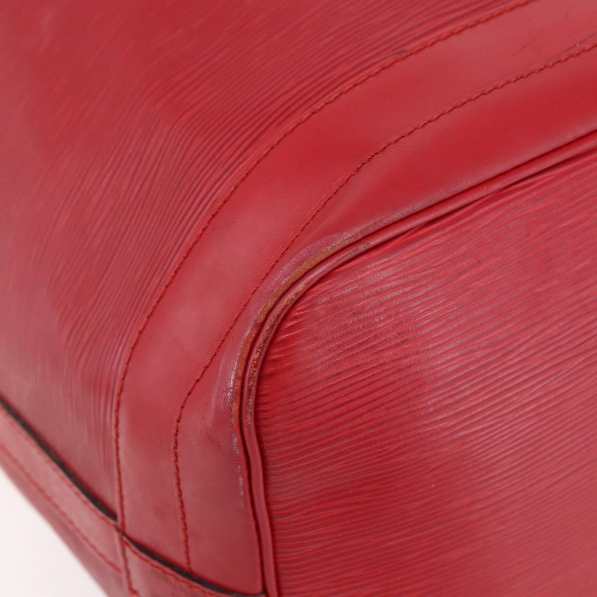 Louis Vuitton Noe Shoulder Bag Leather Red Leather Shoulder Bag Bag (Pre-Owned)