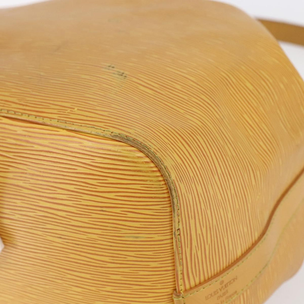 Louis Vuitton Petit Noe Handbag Epi Leather Yellow Leather Shoulder Bag Bag (Pre-Owned)