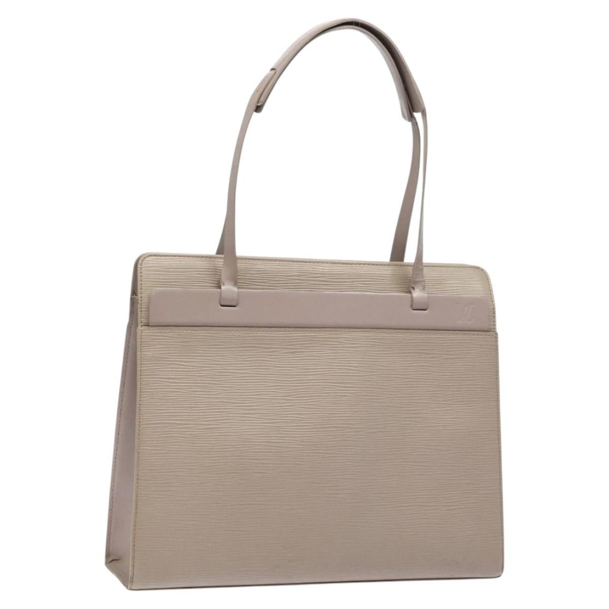 Louis Vuitton Croisette Handbag Epi Leather Purple Leather Tote Bag Bag (Pre-Owned)