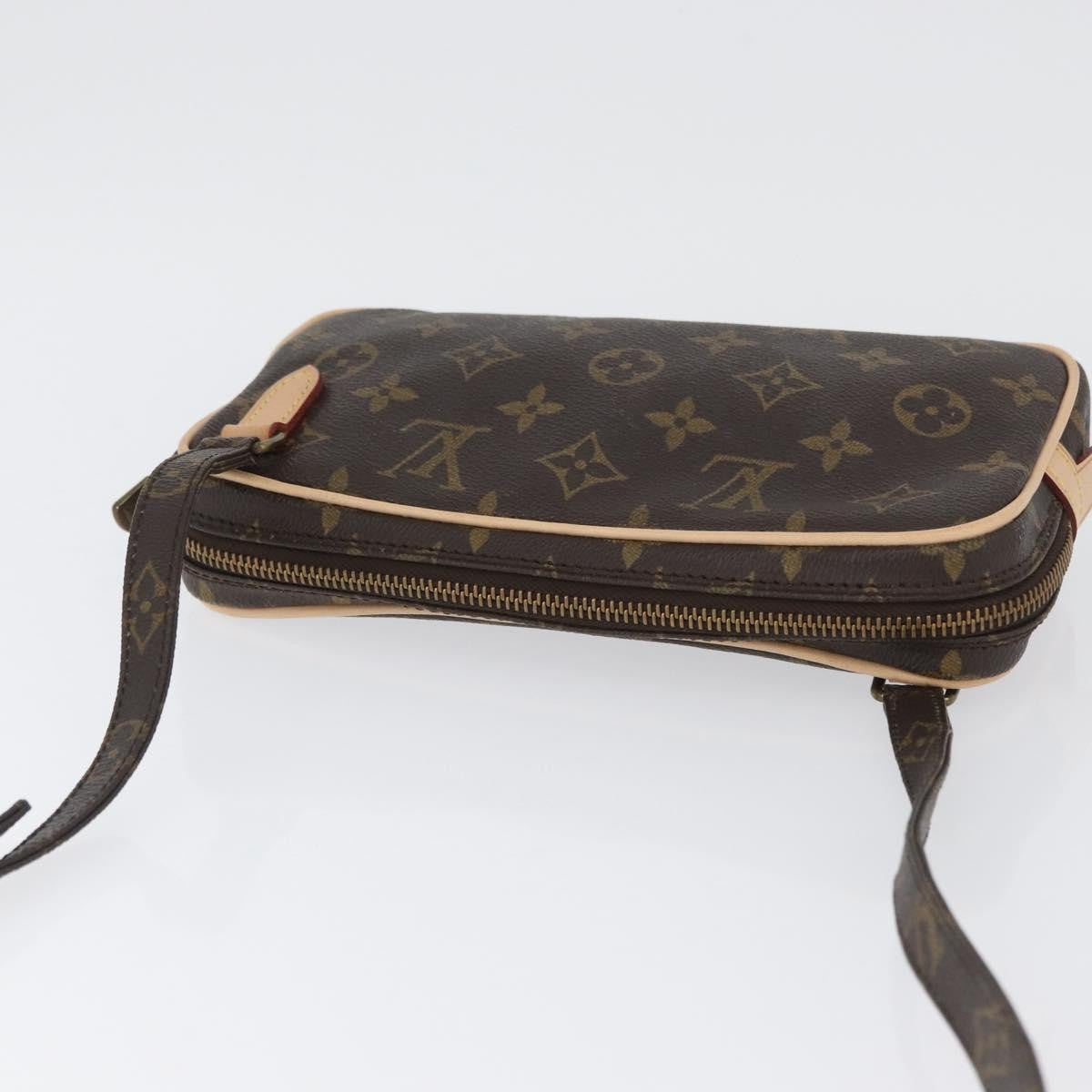 Louis Vuitton Pochette Marly Bandouliere Bag Monogram Canvas Brown Canvas Shoulder Bag Bag (Pre-Owned)