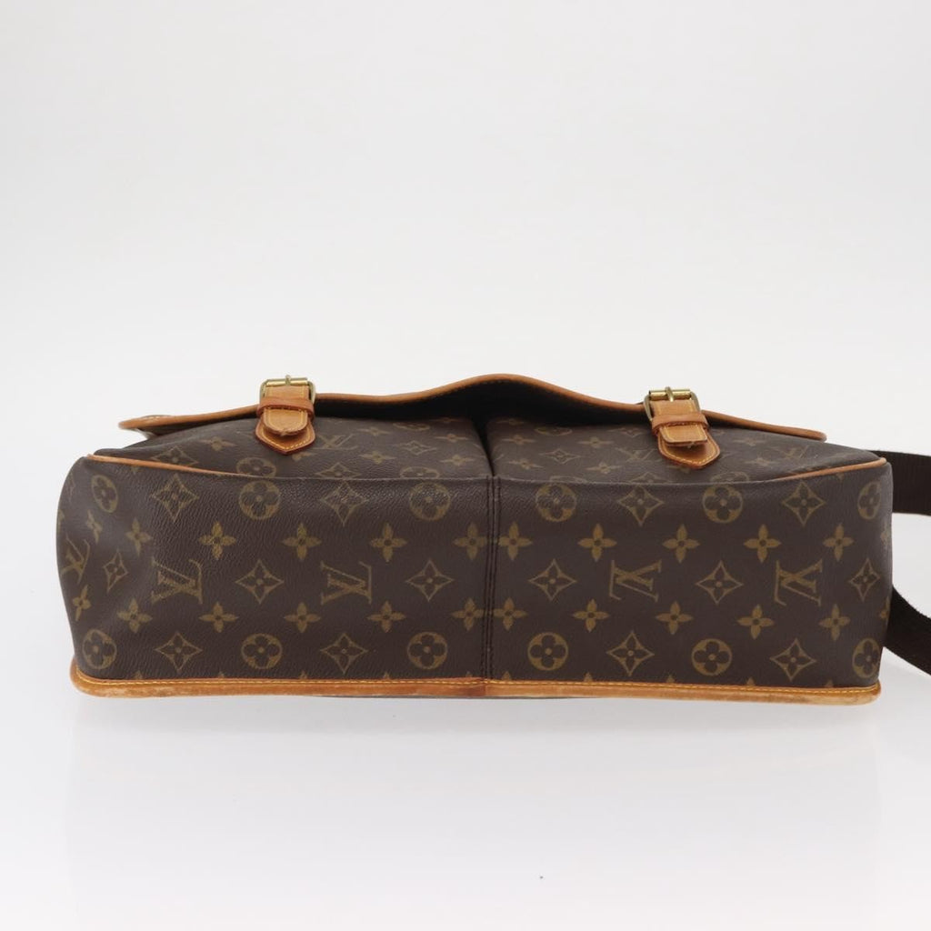 Louis Vuitton Sac Gibeciere Messenger Bag Monogram Canvas Brown Canvas Shoulder Bag Bag (Pre-Owned)