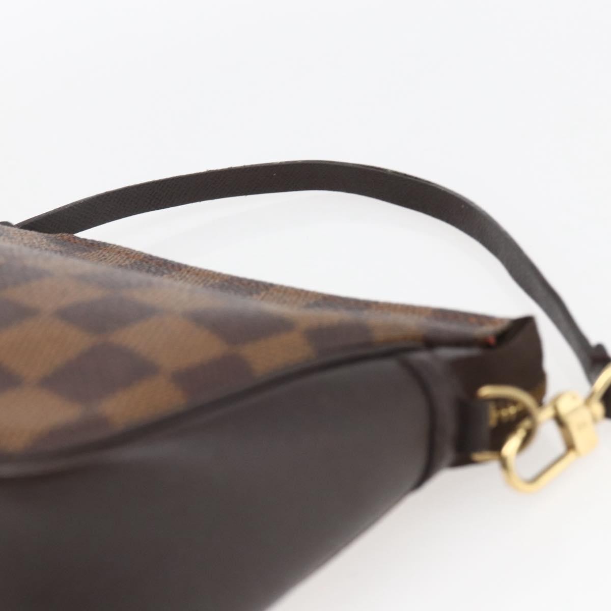 Louis Vuitton Trousse Make Up Bag Damier Brown Canvas Clutche & Pouche Bag (Pre-Owned)