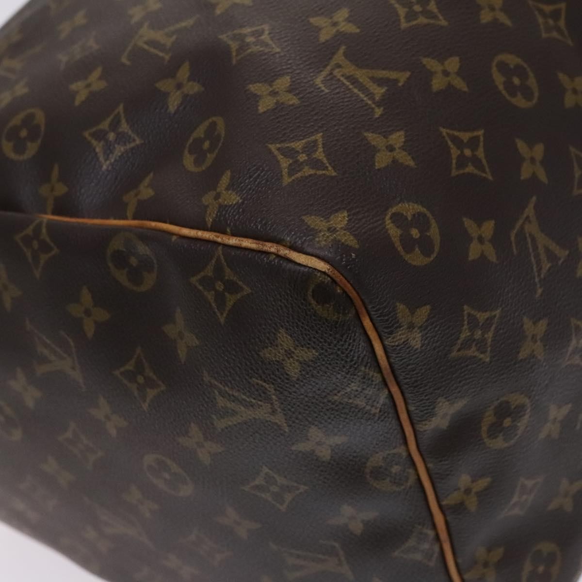 Louis Vuitton Keepall Bag Monogram Canvas Brown Canvas Travel Bag Bag (Pre-Owned)