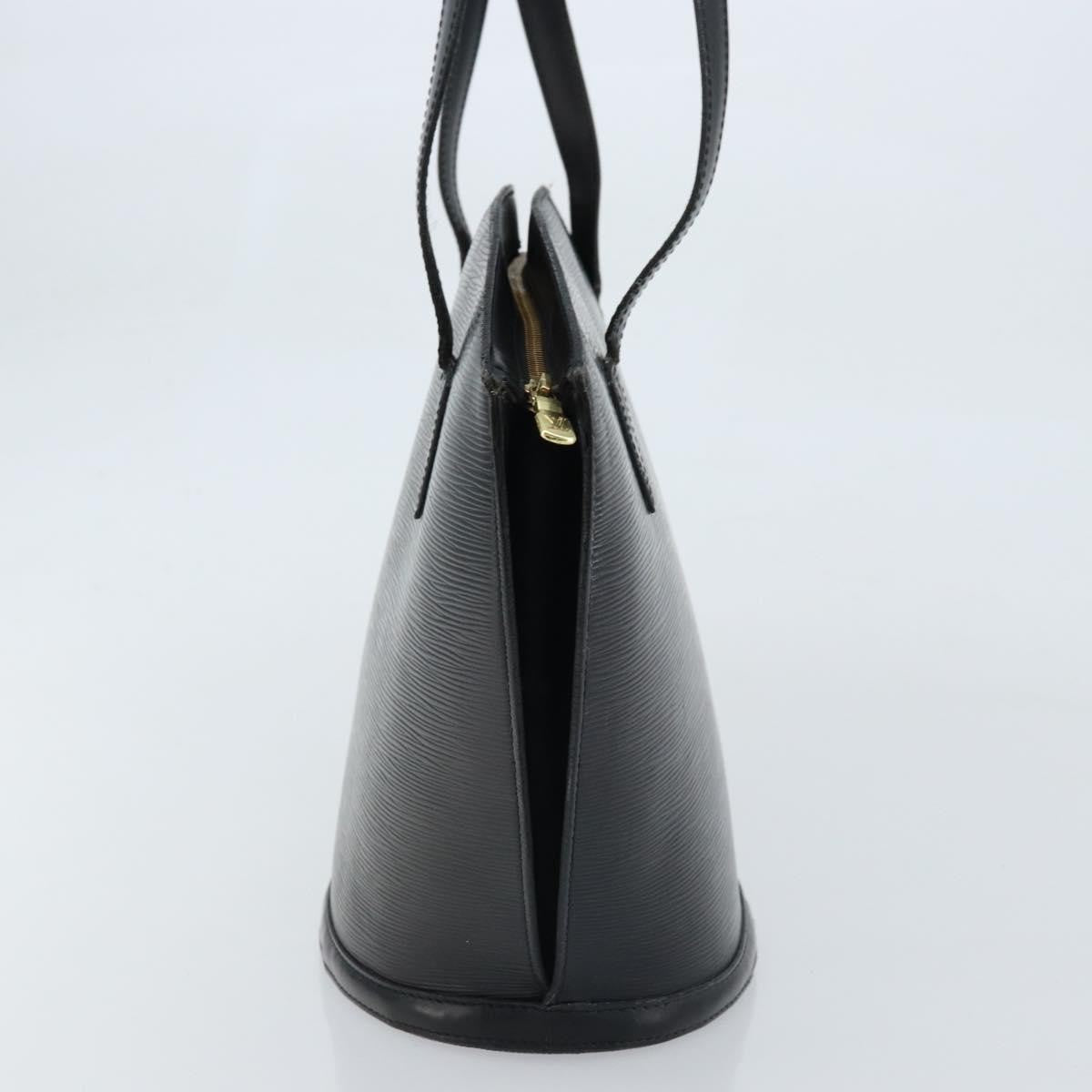 Louis Vuitton Saint Jacques Handbag Epi Leather Black Leather Shoulder Bag Bag (Pre-Owned)