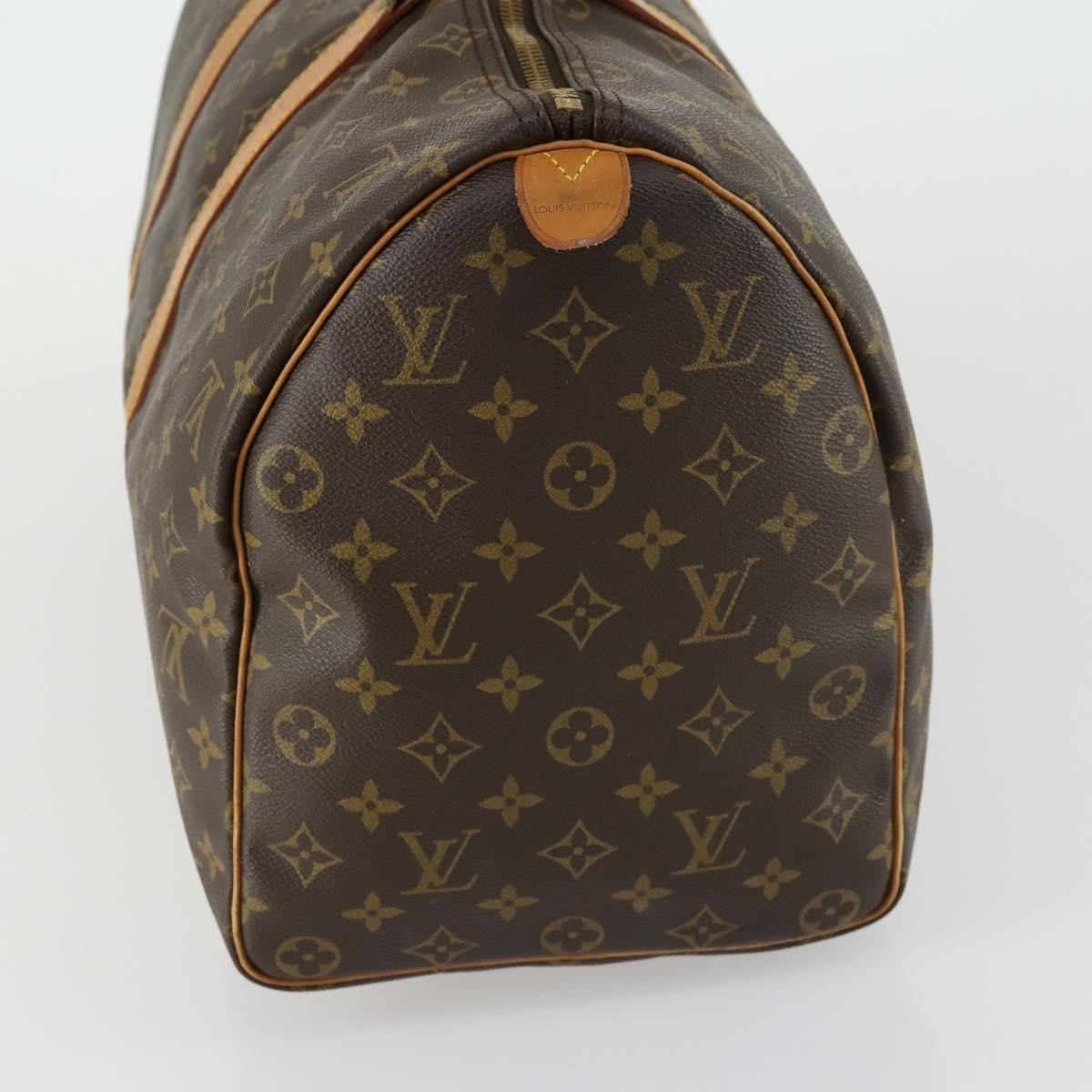 Louis Vuitton Keepall Bag Monogram Canvas Brown Canvas Travel Bag Bag (Pre-Owned)