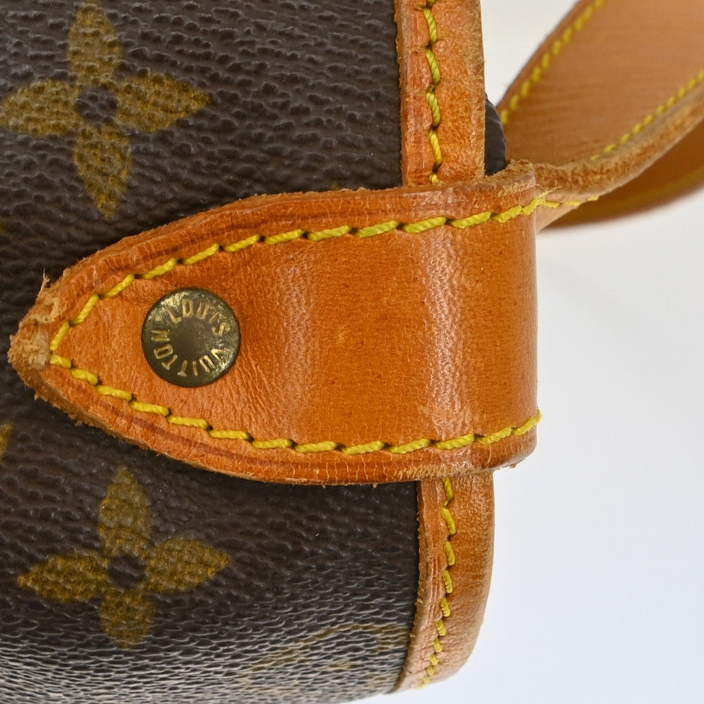 Louis Vuitton Saumur Handbag Monogram Canvas Brown Canvas Shoulder Bag Bag (Pre-Owned)