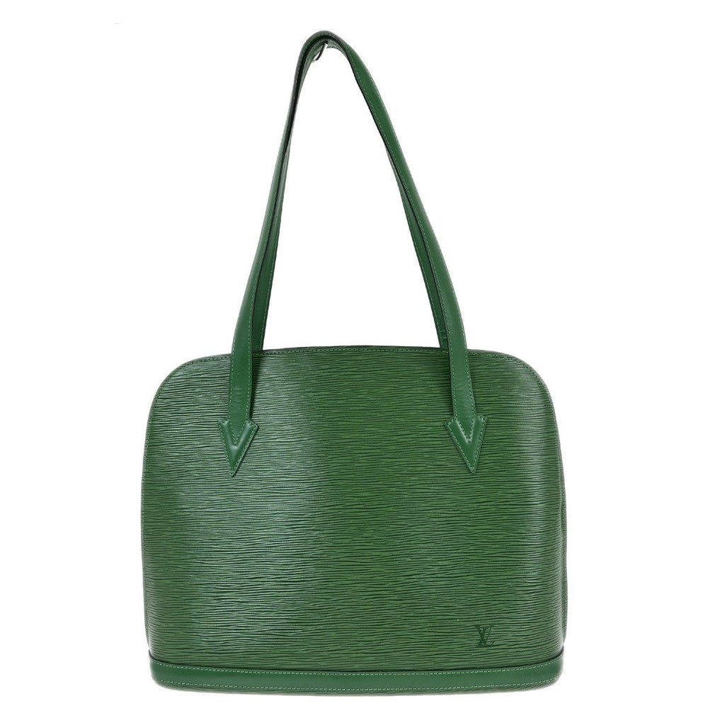 Louis Vuitton Lussac Handbag Epi Leather Green Leather Shoulder Bag Bag (Pre-Owned)