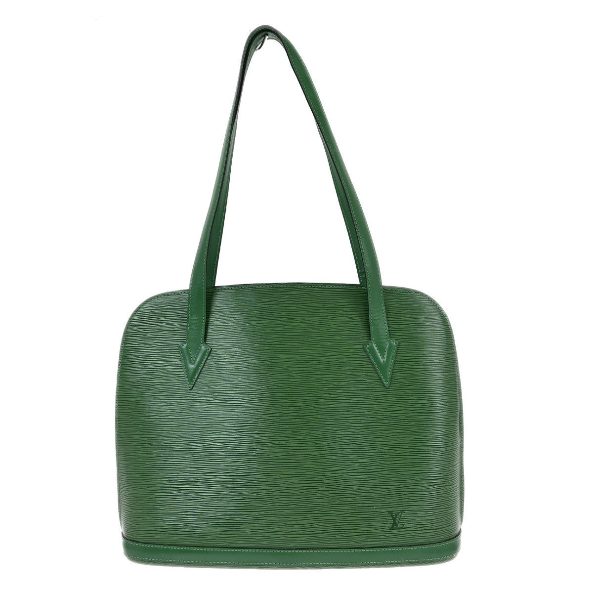 Louis Vuitton Lussac Handbag Epi Leather Green Leather Shoulder Bag Bag (Pre-Owned)