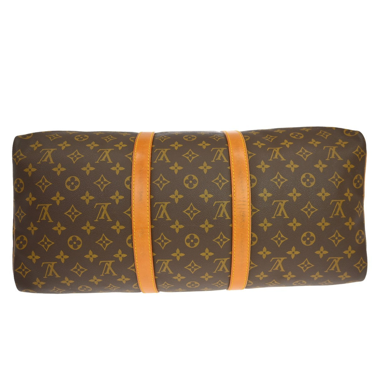Louis Vuitton Keepall Bag Monogram Canvas Brown Canvas Travel Bag Bag (Pre-Owned)
