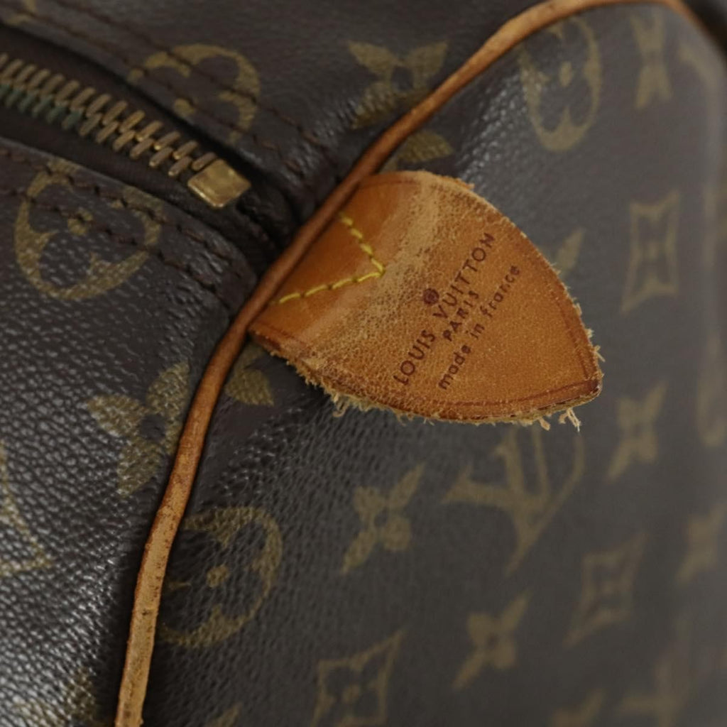 Louis Vuitton Keepall Bag Monogram Canvas Brown Canvas Travel Bag Bag (Pre-Owned)